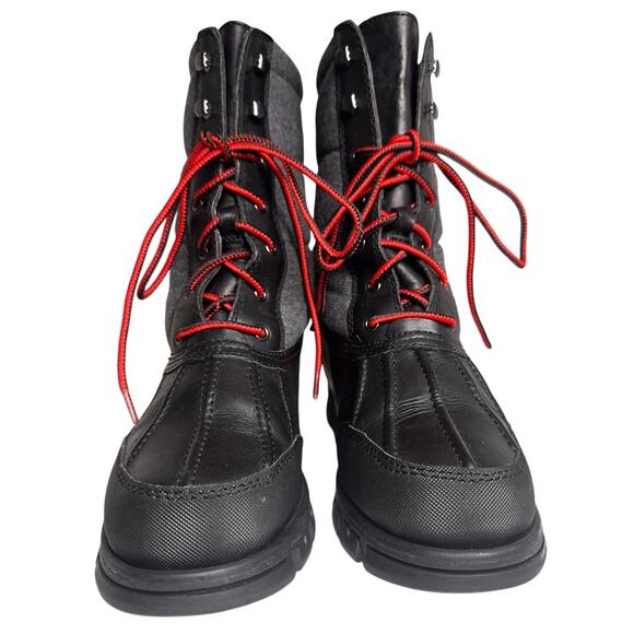Ralph Lauren Quinlyn Lace Up Rain Snow Boots Womens 7.5 Gorpcore Apres Ski - Picture 4 of 15